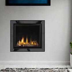 Apex Fires Cirrus X3 HE Black Nickel Hole in the Wall Inset Gas Fire